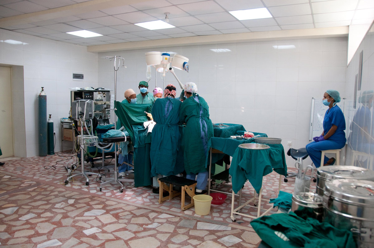 Neuer OP Saal Fistula Hospital
